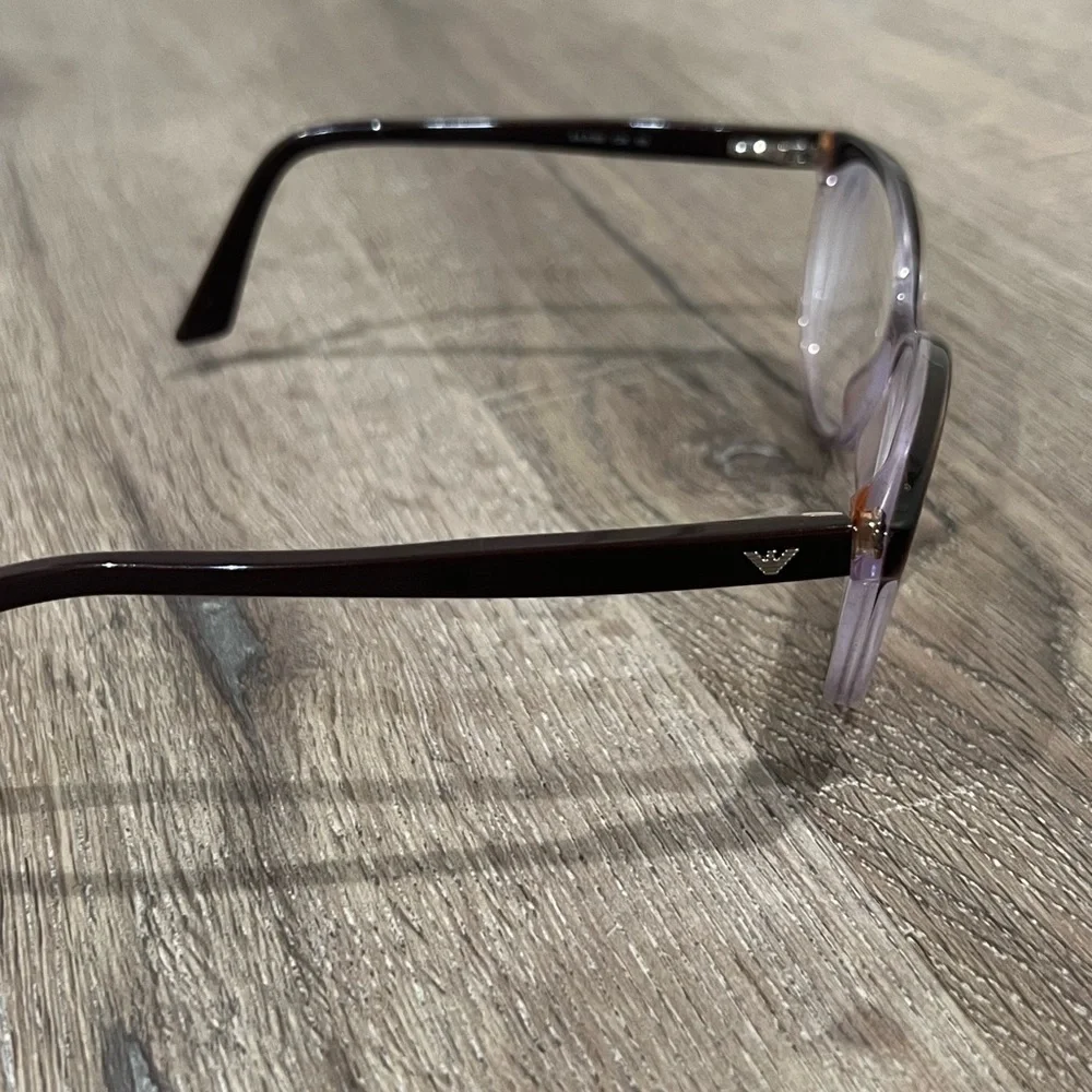 Emporio Armani Black Gradient Made in Italy Frames Glasses Lux Designer